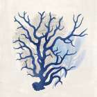 Blue on Blue Coral I Art Print