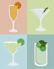 Colorblock Cocktails I