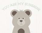 You are My Sunshine Bear Art Print
