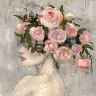Rose Girl II Art Print