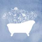 Floral Silhouette II Art Print
