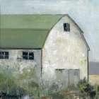 Green Roof Barn Art Print