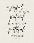 Be Joyful in Hope Art Print