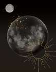 Celestial Gold I Art Print