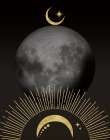 Celestial Gold II Art Print