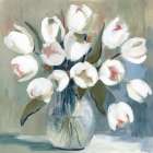 White Tulips Art Print