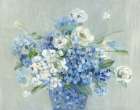 Blue and White Arrangement Art Print