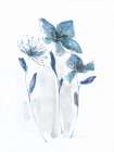 Blue Stems II Art Print