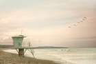 Lifeguard Station at Dawn Art Print