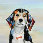 Colorful Pup I Art Print