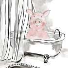 Farm Bath I Art Print