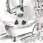 Farm Bath II Art Print
