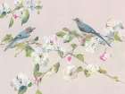 Bluebirds And Blossoms I Art Print