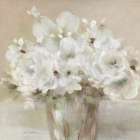 Tender White Blooms I Art Print