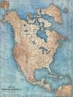 North American Map Art Print