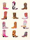 Cowgirl Boots Art Print