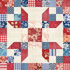 Simple American 4 Corners Art Print