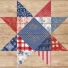 American Star Quilt II Art Print