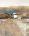 Prairie Homestead at Sunset Art Print