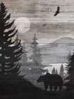 Canadian Landscape Bear Art Print