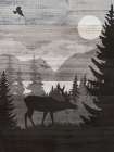 Canadian Landscape Elk Art Print
