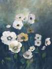 White Poppies at Dawn I Art Print