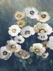 White Poppies at Dawn II Art Print