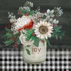 Cardinal Bouquet of Joy Art Print