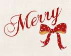 Merry Bow Art Print