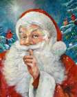 Santa Secret Art Print