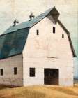 Big Barn Blue Art Print