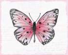 Vintage Pink Flutter I Vintage Print