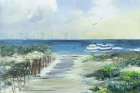 Two Beach Umbrellas Art Print