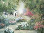 Cottage Garden Path Art Print