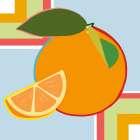Geometric Orange Art Print