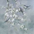 Bluebirds and Blooms Art Print