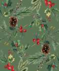 Nature Green Berries Art Print
