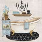 Blue Relaxation Bath I Art Print