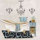 Blue Relaxation Bath II Art Print