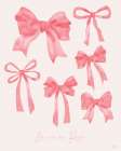 La Vie en Rose Bows Art Print
