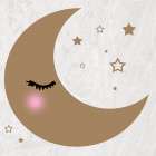 Blushing Moon Art Print