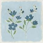 Blue on Blue I Art Print by Nan