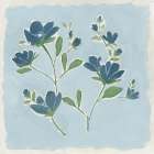 Blue on Blue II Art Print by Nan