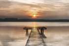 Soft Sunset Dock Art Print