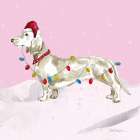 Christmas Dachshund Art Print