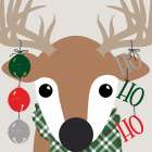 Ho Ho Ho Reindeer Art Print