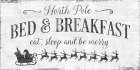 North Pole Bed and Breakfast Art Print
