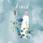 Bathroom Brush Art Print