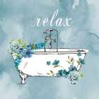 Bathroom Relax Art Print