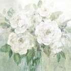 Muted White Blooms I Art Print
